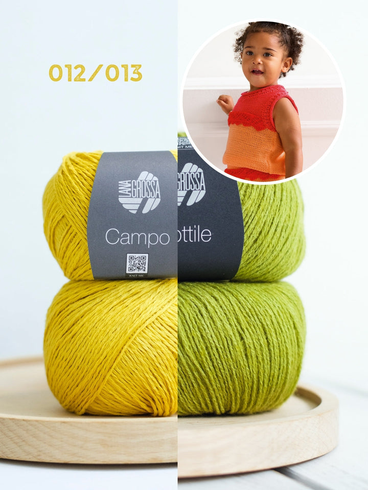 Strickpaket Campo Sottile Baby-Set (Top & Hose)