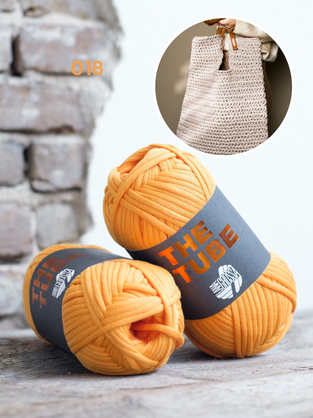 Häkelpaket The Tube Shopper im Fischgrätmuster