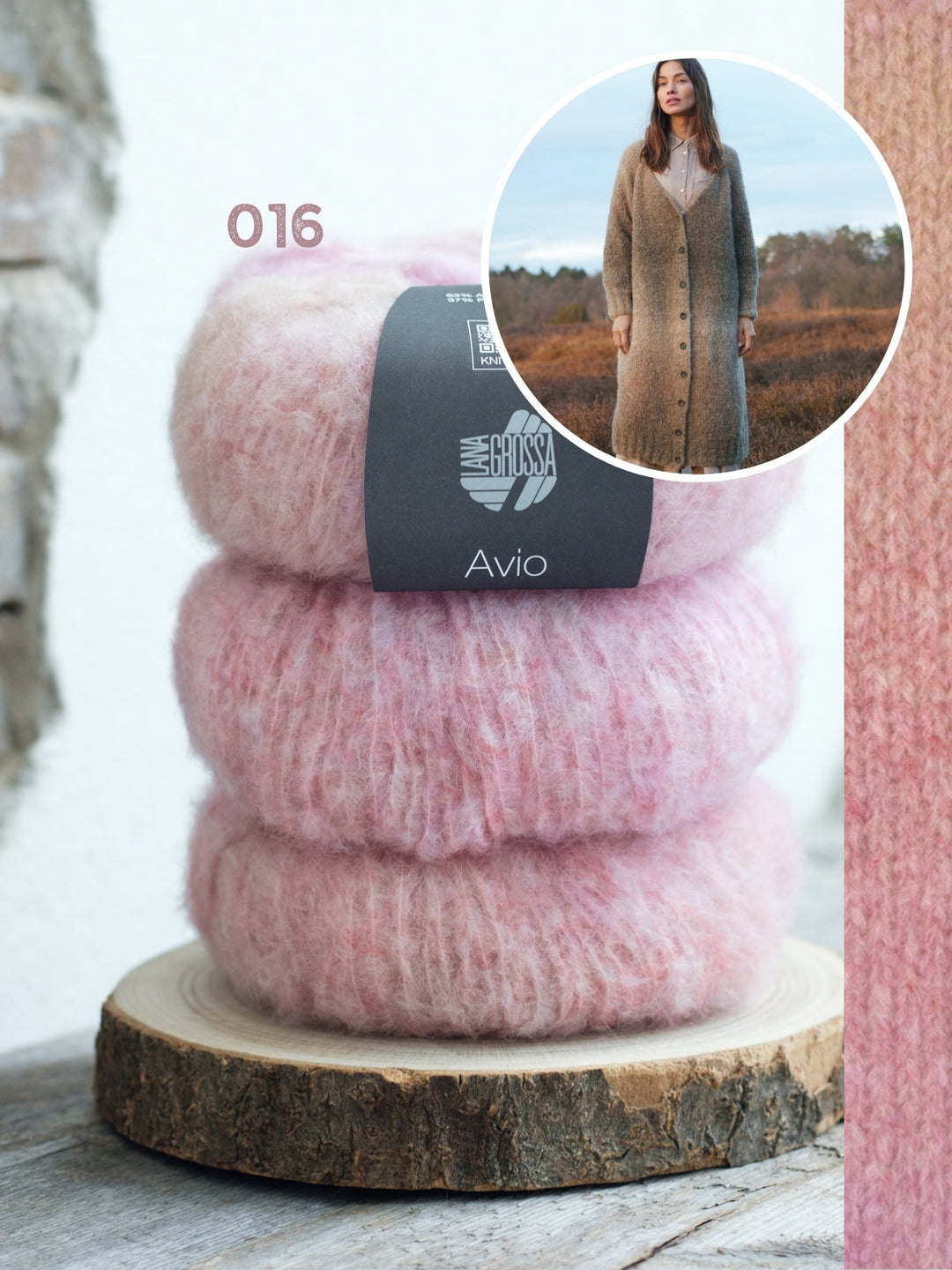 Strickpaket Avio Raglan Mantel