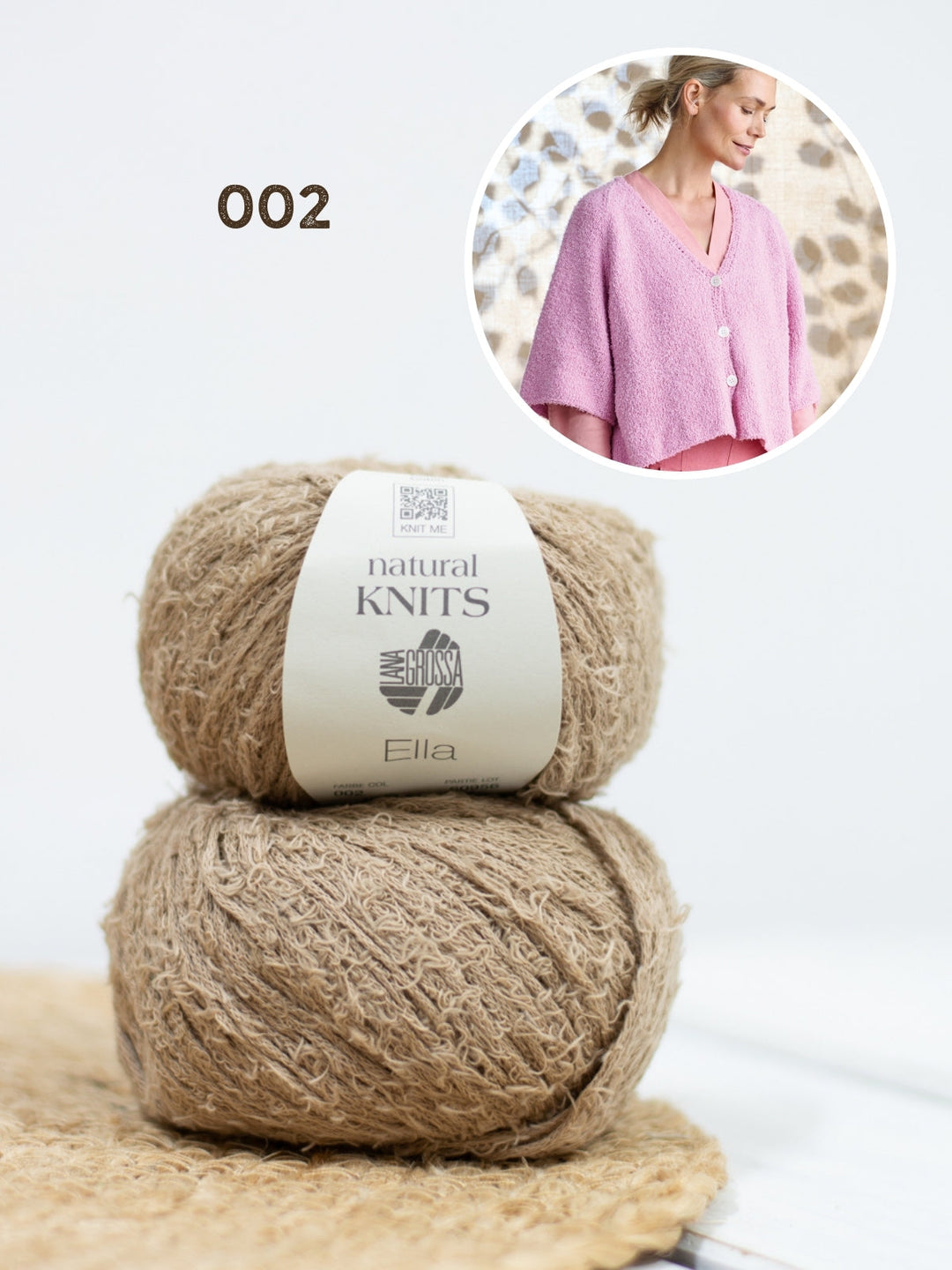 Strickpaket Ella Jacke mit kurzen Ärmeln