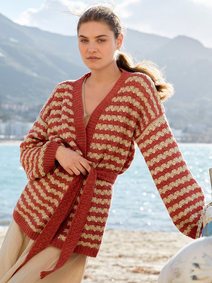 Häkelpaket Diversa Jacke im Muschelmuster
