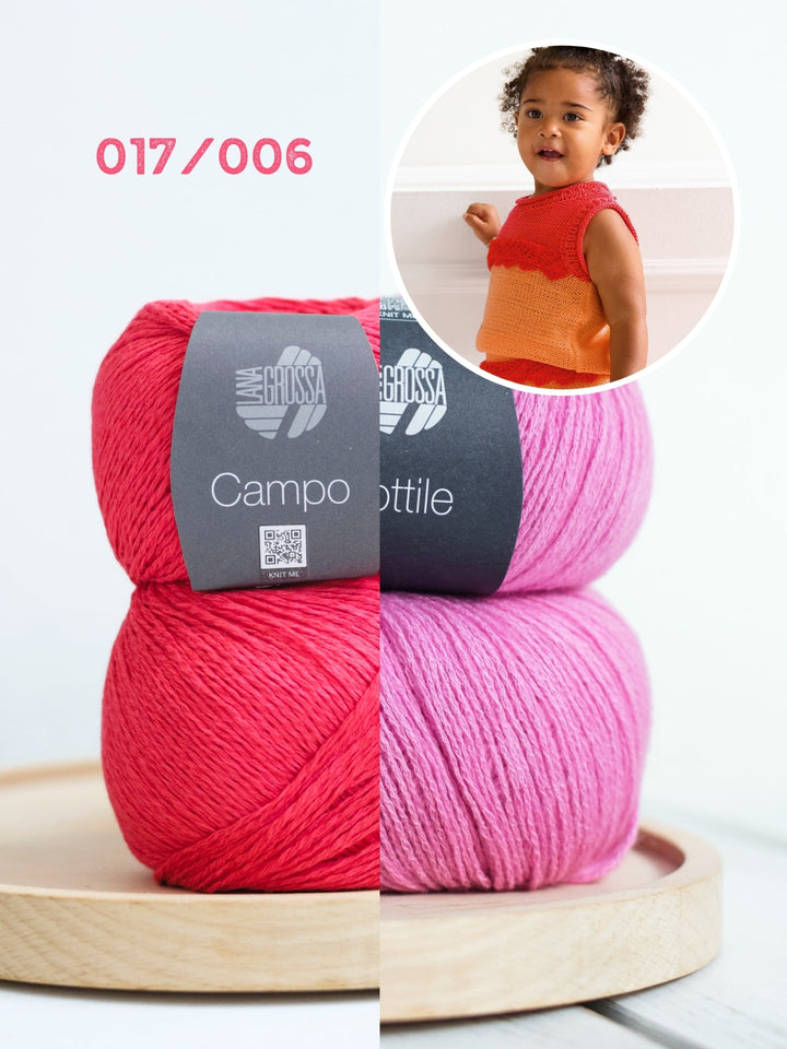 Strickpaket Campo Sottile Baby-Set (Top & Hose)