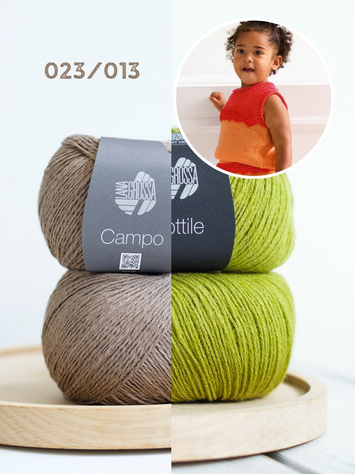 Strickpaket Campo Sottile Baby-Set (Top & Hose)