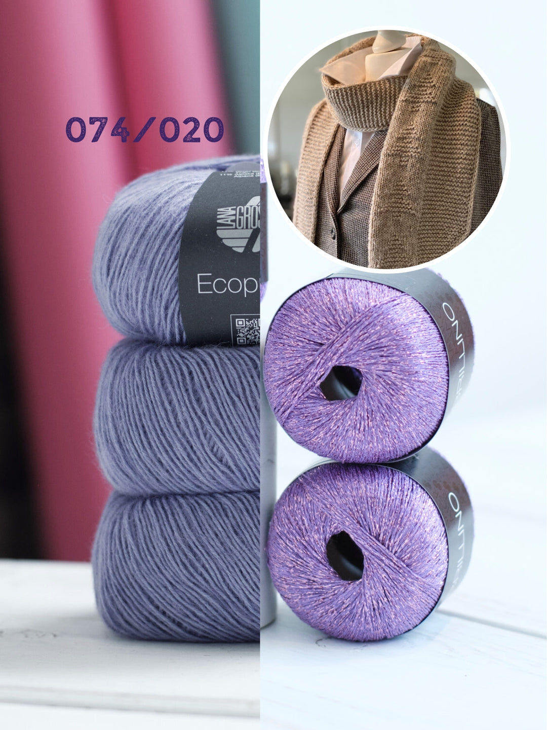 Strickpaket Lizas Schal Tiny Trees