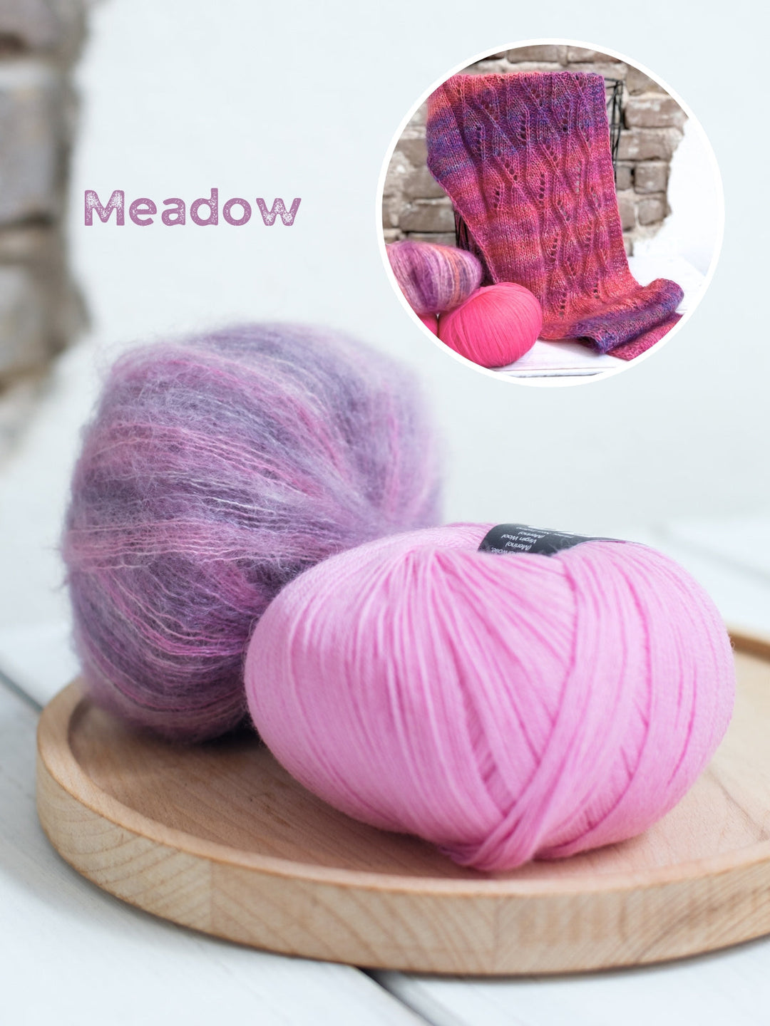 Strickpaket Lizas Tuch Little Vintage Dream - Silkhair Print