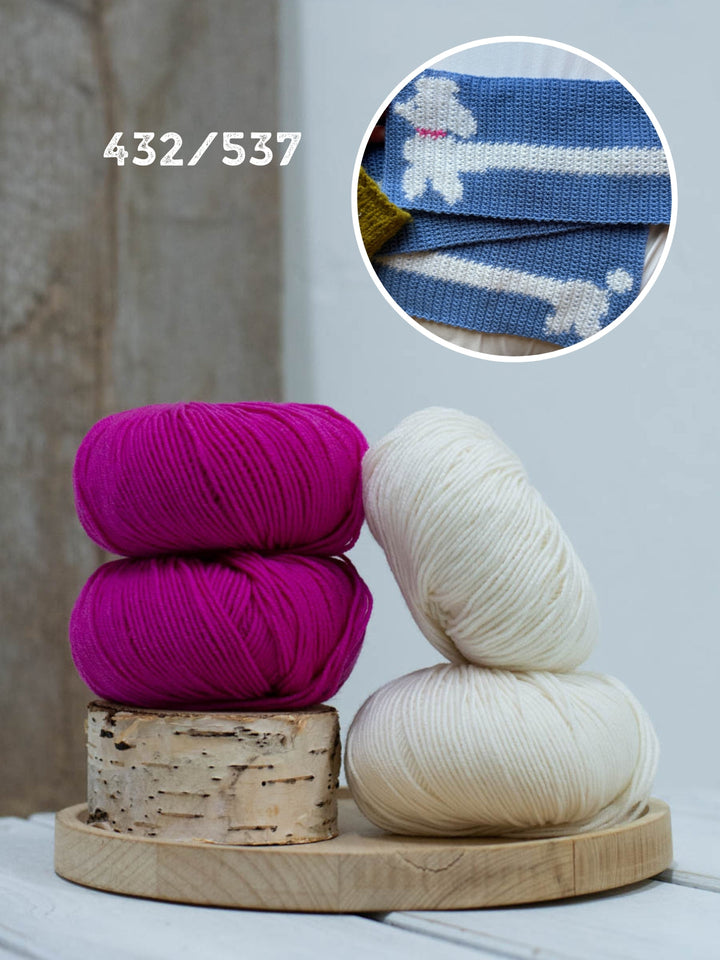 Häkelpaket Poodle Scarf – Englischsprachig – Devout Hand