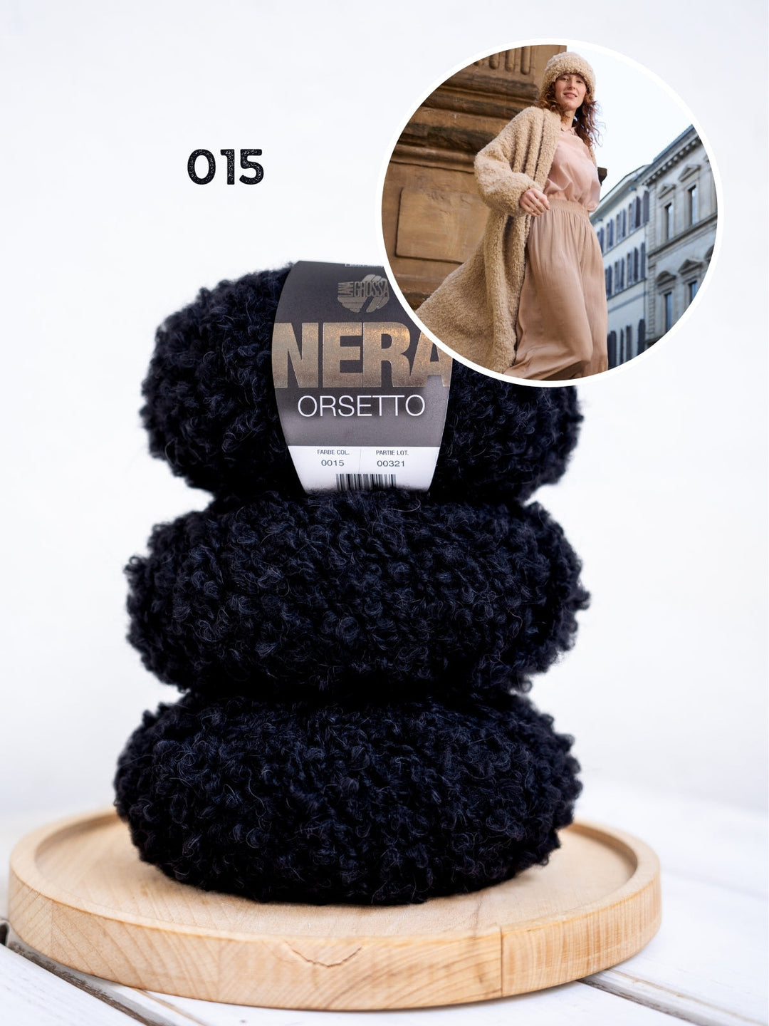 Strickpaket Orsetto langer Mantel