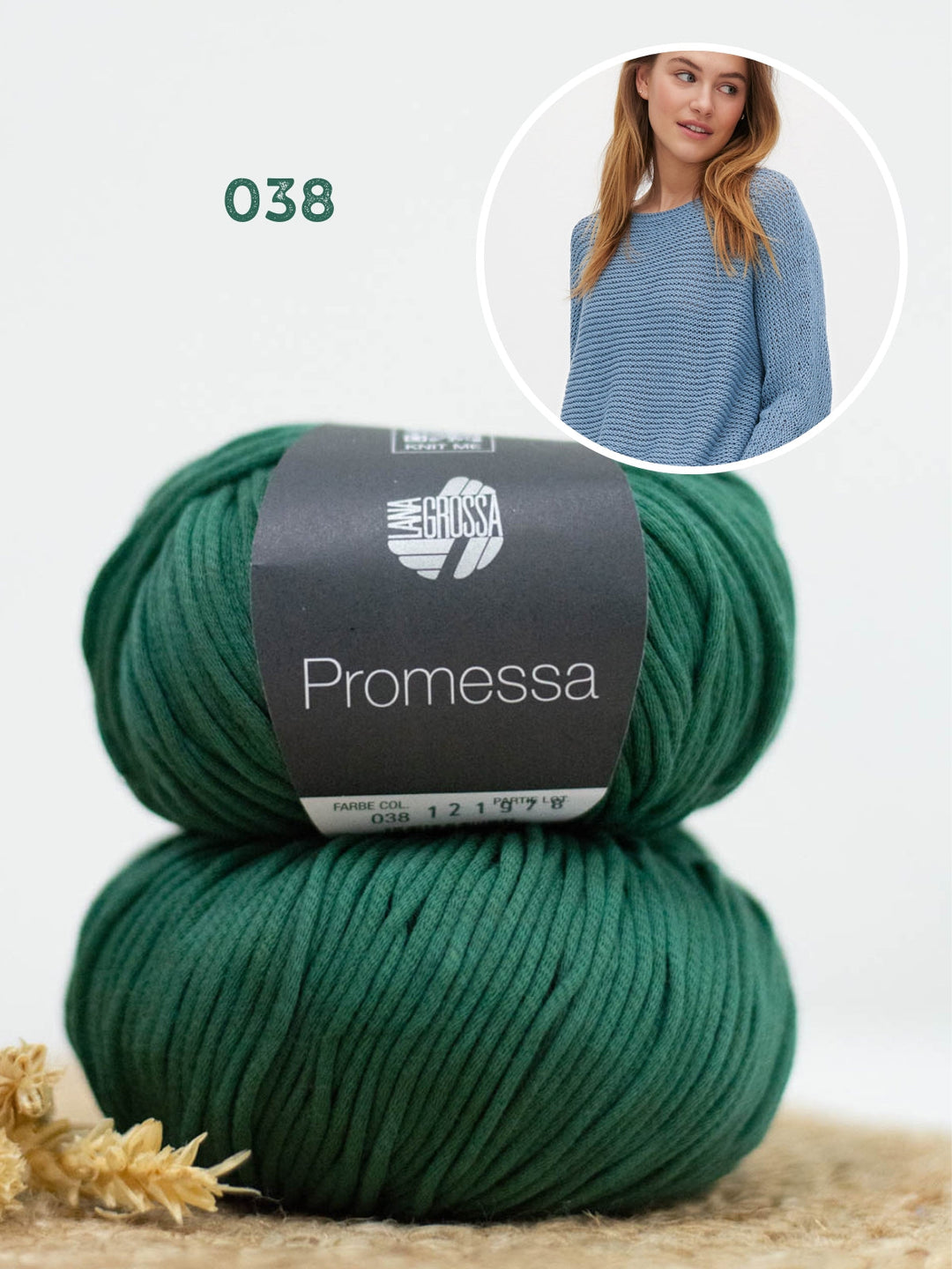 Strickpaket Promessa Pullover im Rippenmuster