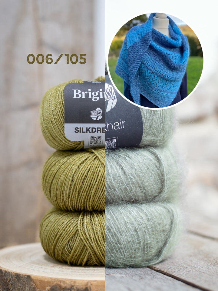 Strickpaket Lizas Tuch Tintenzauber