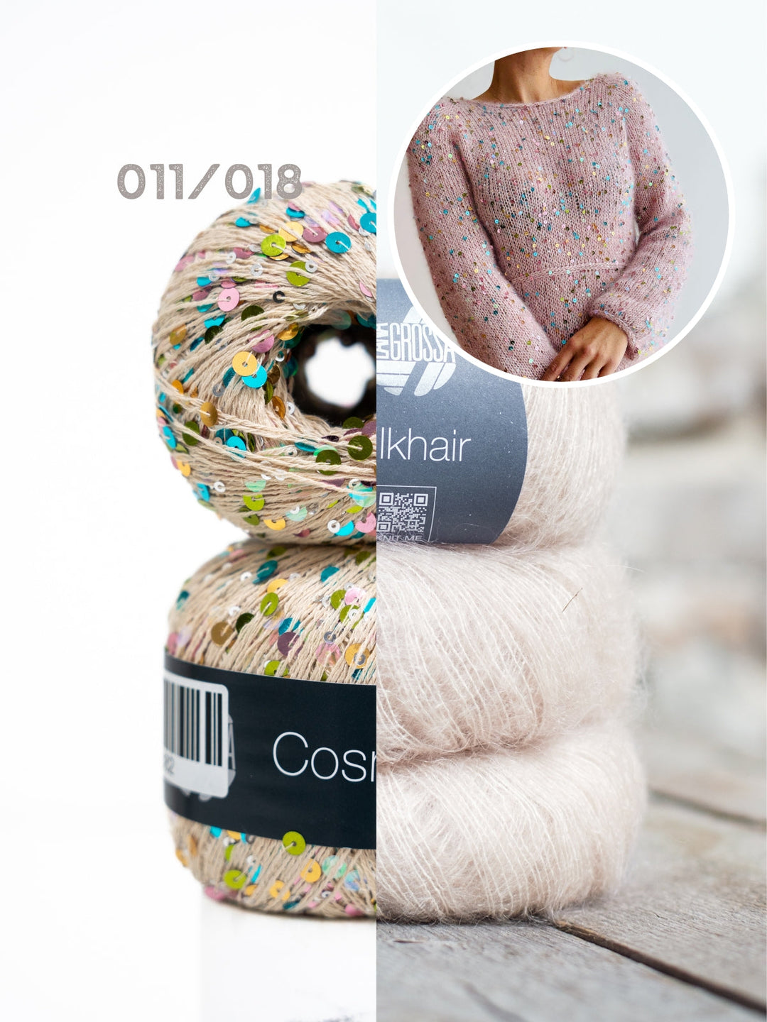 Strickpaket Camille Dress - Kolibri by Johanna