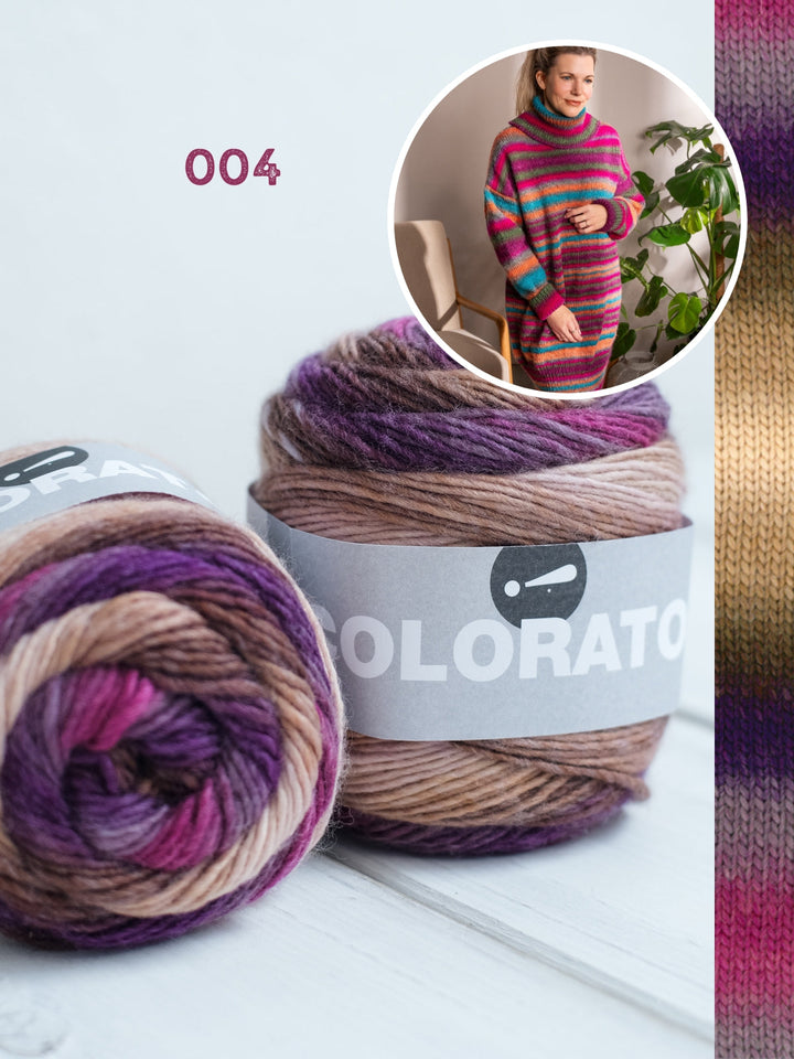Strickpaket Colorato Kleid