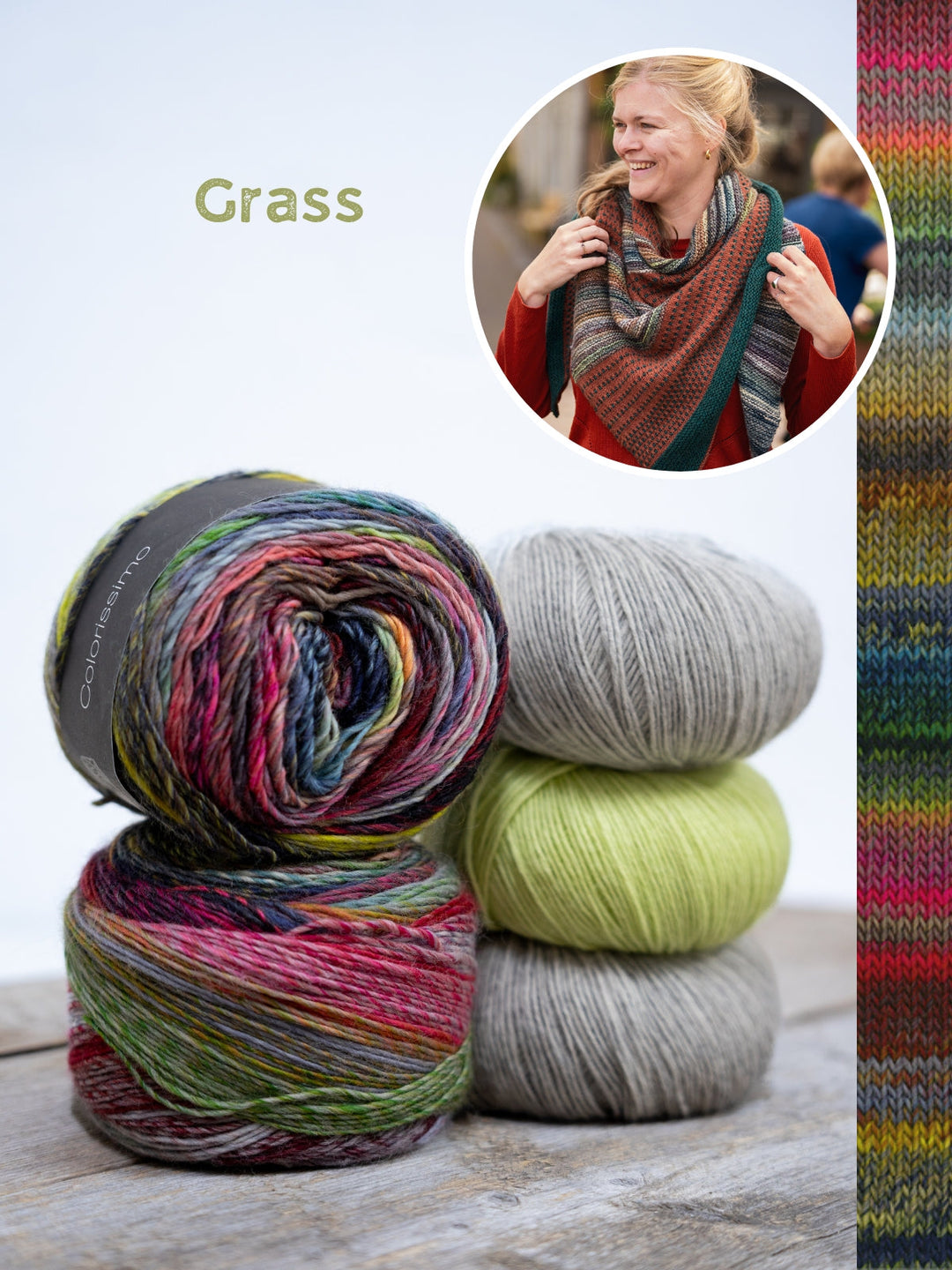 Strickpaket Lizas Tuch Polka Dots - Colorissimo