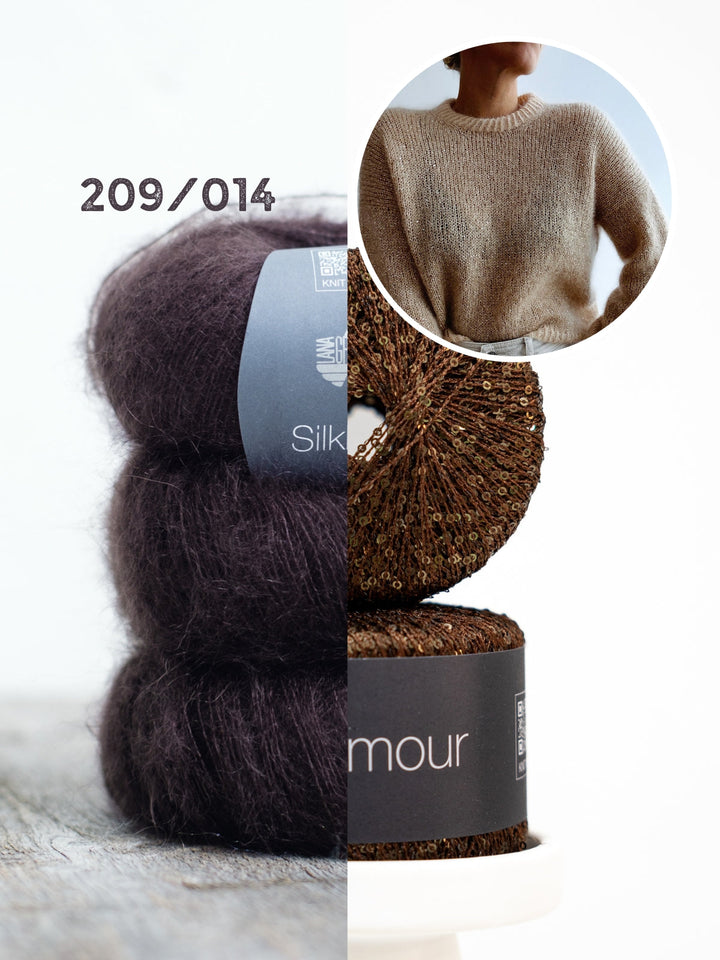 Strickpaket Odette Sweater - Kolibri by Johanna