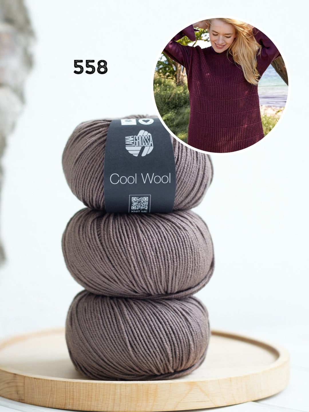 Strickpaket Cool Wool Pullunder im Halbpatentmuster