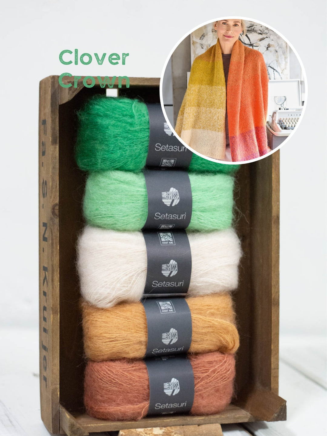 Strickpaket Setasuri Streifenstola