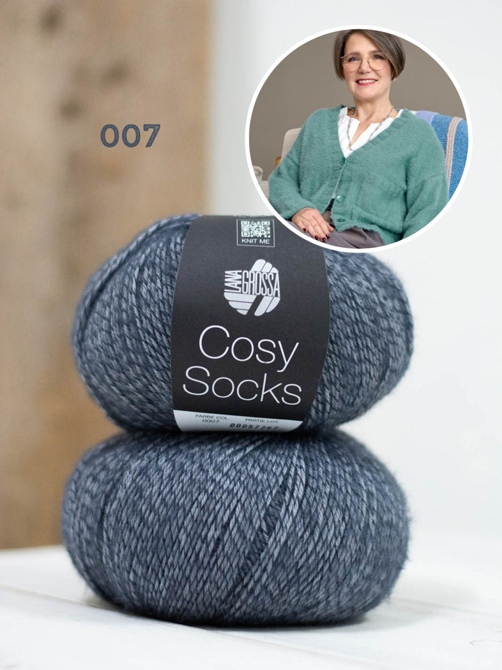 Strickpaket Cosy Socks Jacke mit Taschen