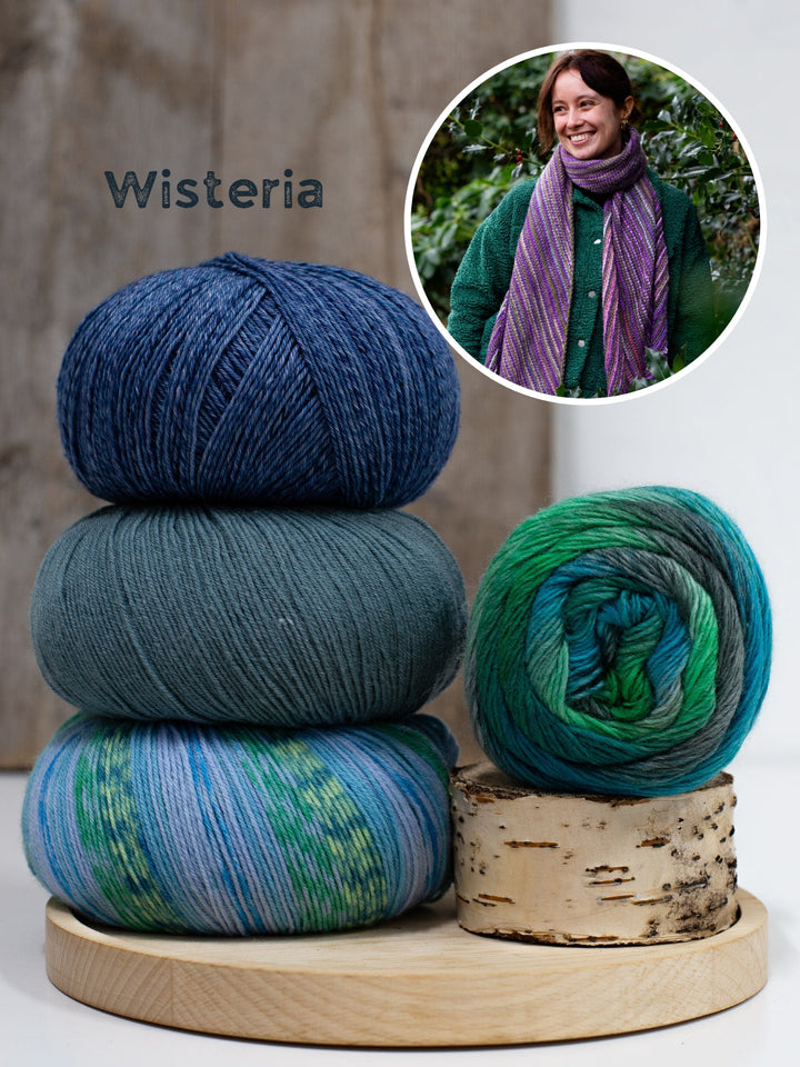 Tunesisches Häkelpaket Lavender Scarf – Studio Hook & Yarn