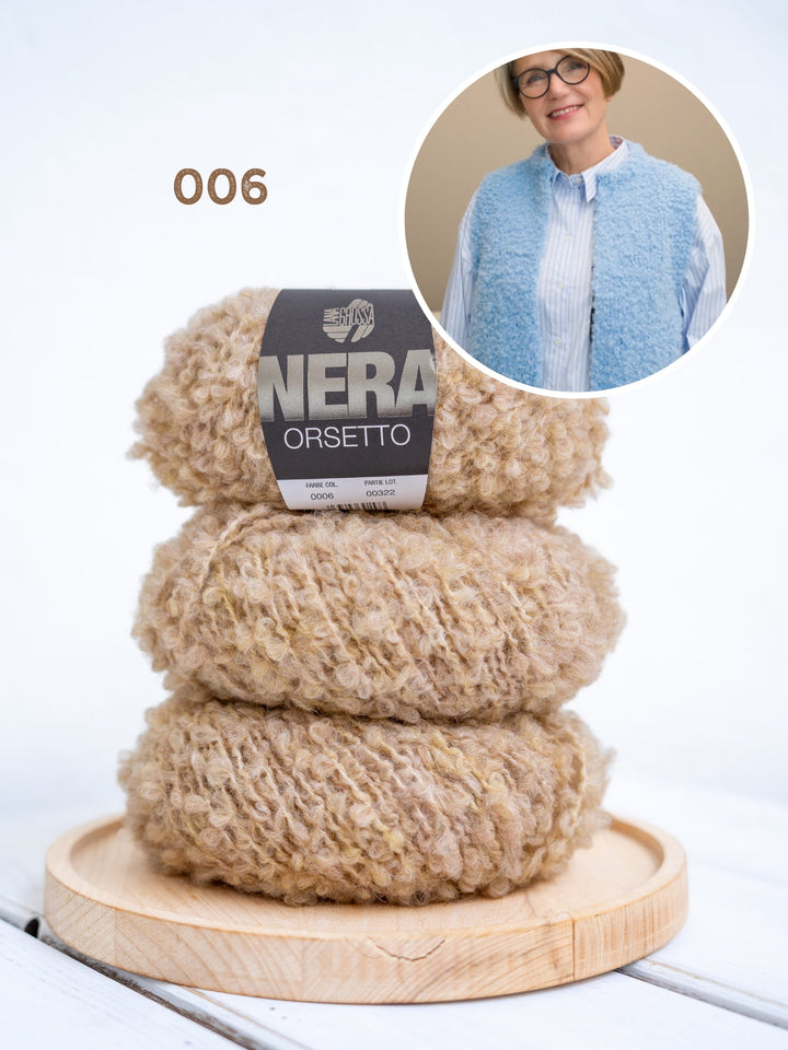 Strickpaket Mae Weste - Orsetto - Tanja Steinbach