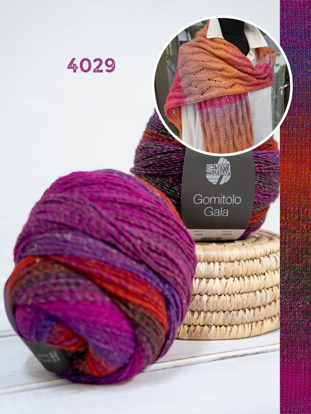 Strickpaket Lizas Schal Wintermorgen