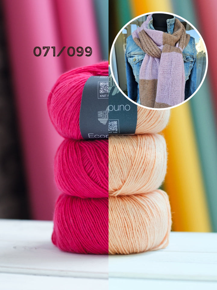 Strickpaket Lizas Cashmere Scarf - Ecopuno