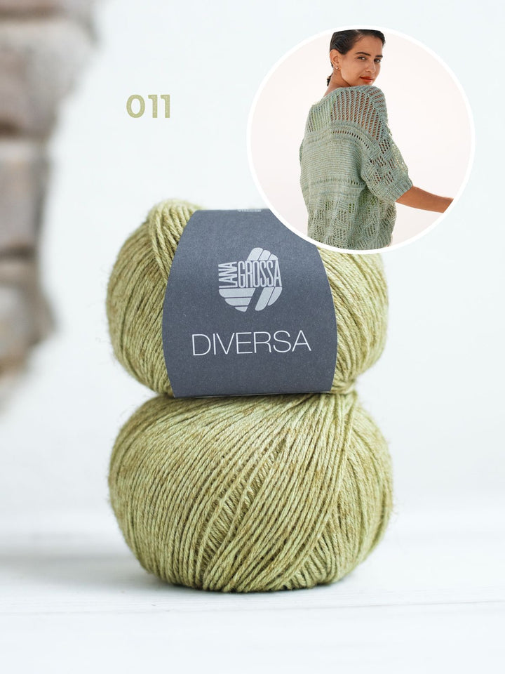 Strickpaket Diversa Jacke im Mustermix