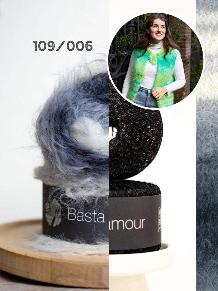 Strickpaket Mae Weste - Basta Mista Glamour - Tanja Steinbach