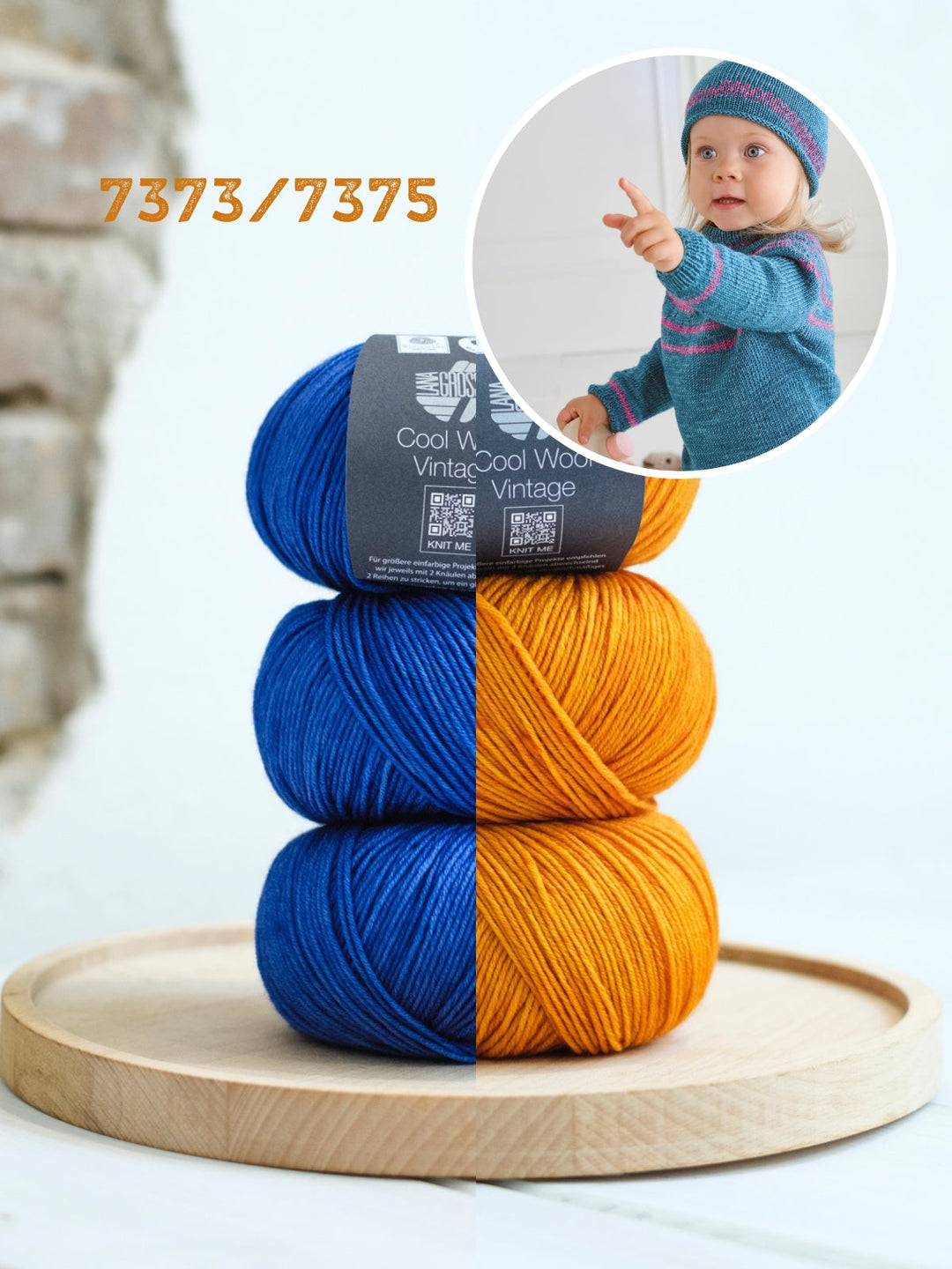 Strickpaket Cool Wool Vintage Pullover + Mütze