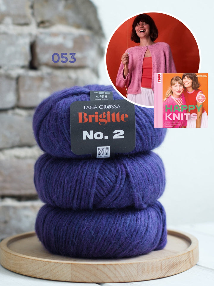 Strickpaket Raglanjacke Frida - Happy Knits