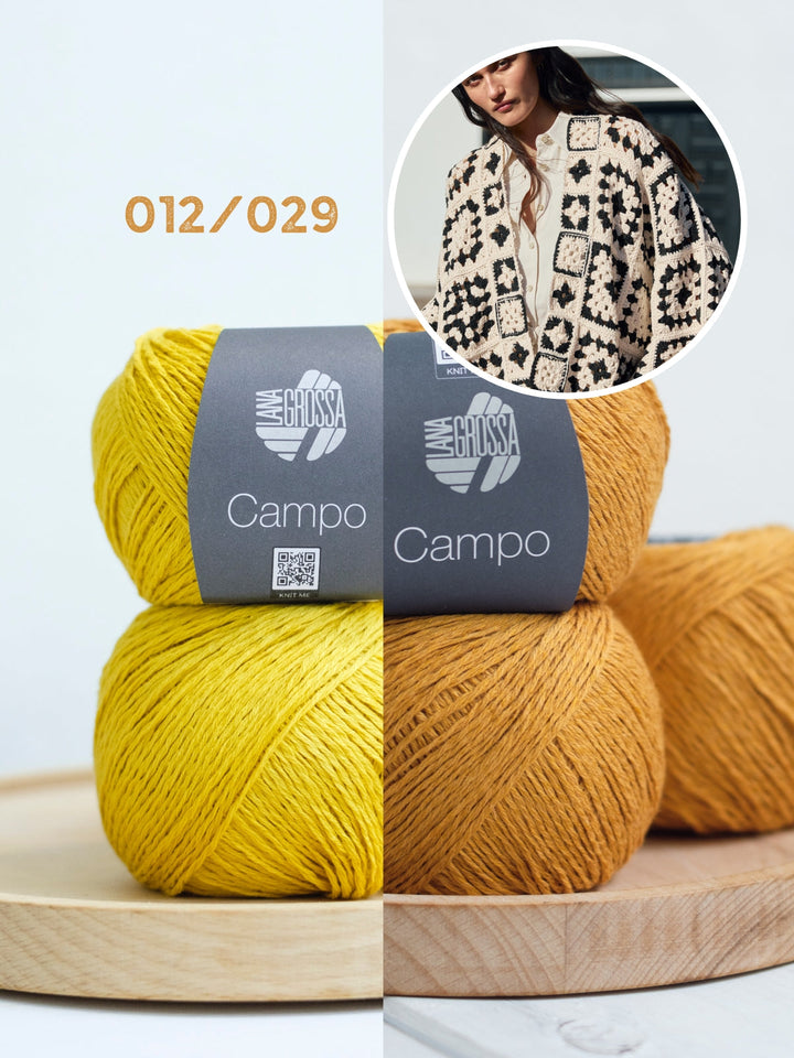 Häkelpaket Campo oversized Granny-Cardigan