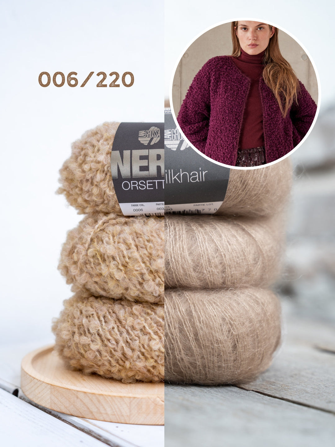 Strickpaket Orsetto Silkhair Jacke