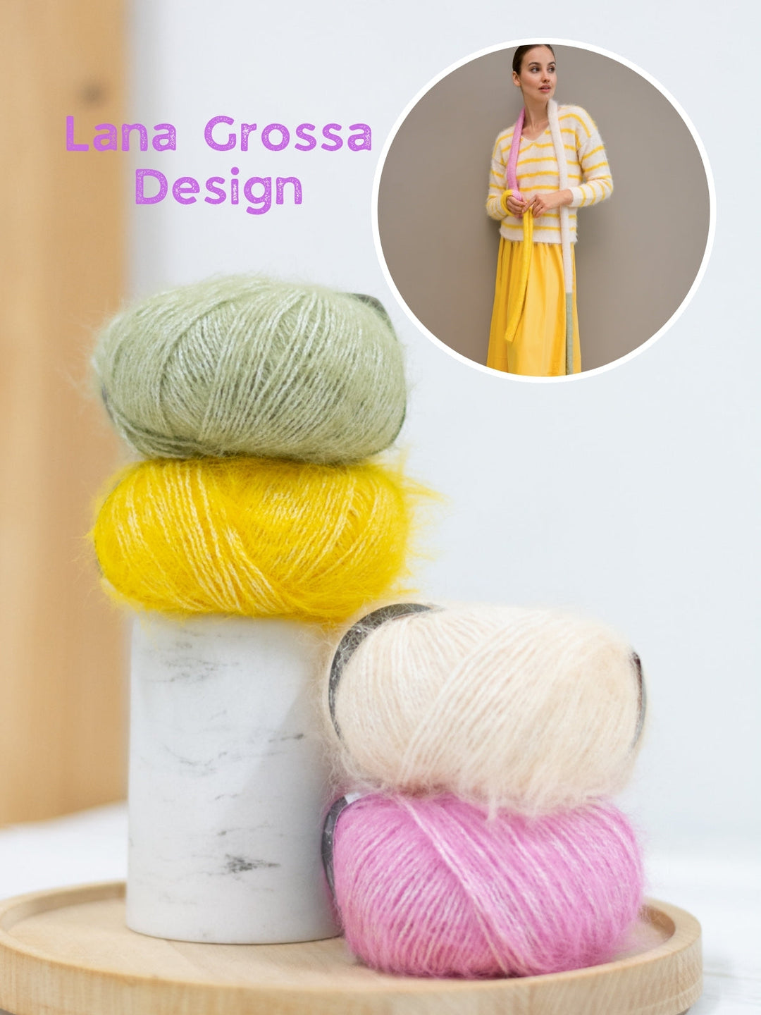 Strickpaket Finito Colorblock Schal