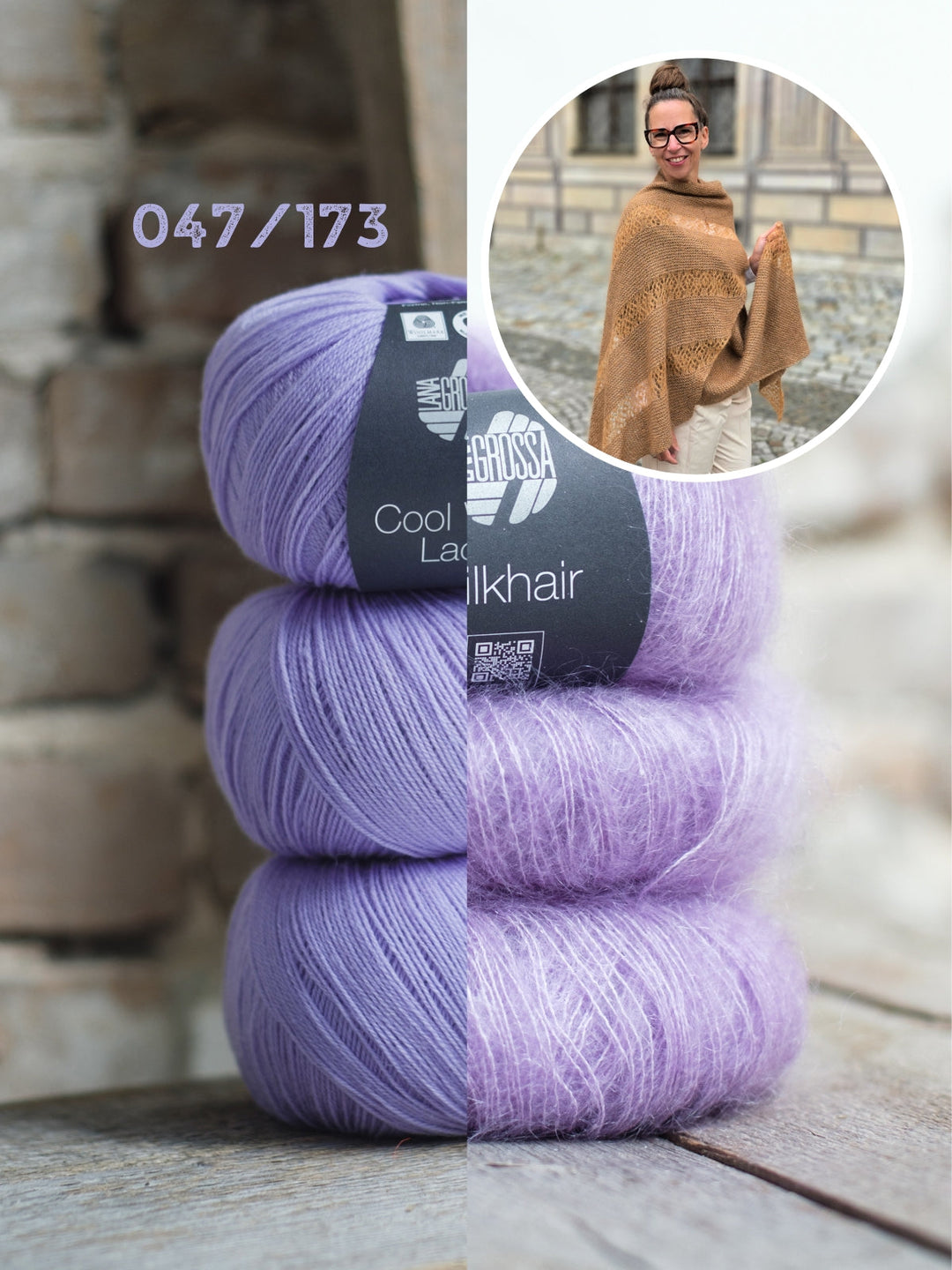 Strickpaket sjaal Elua - Joél Joél