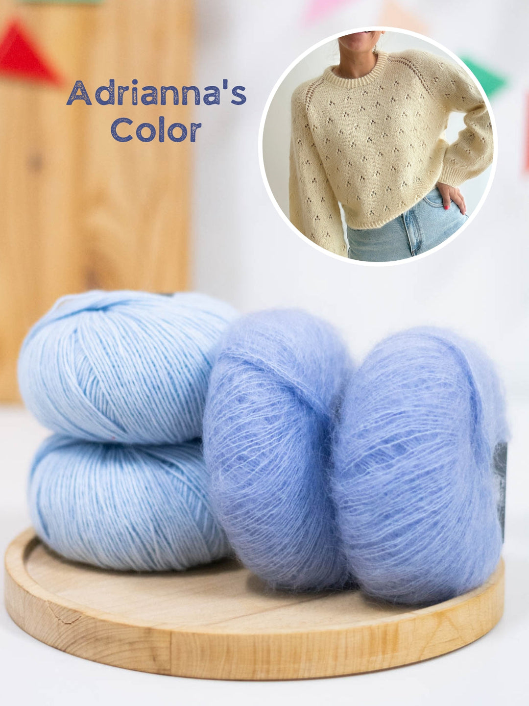 Strickpaket Lillie Sweater - Kolibri by Johanna