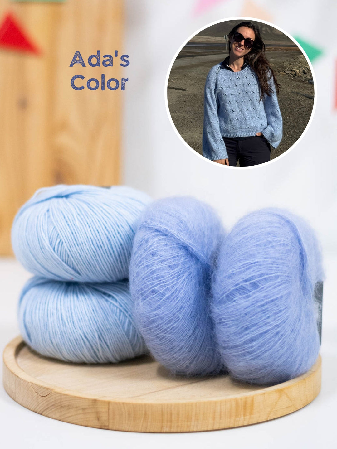 Strickpaket Lillie Sweater - Kolibri by Johanna