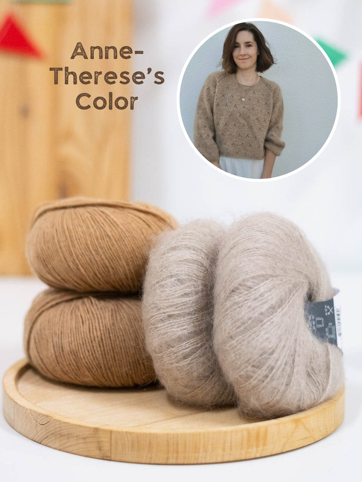Strickpaket Lillie Sweater - Kolibri by Johanna