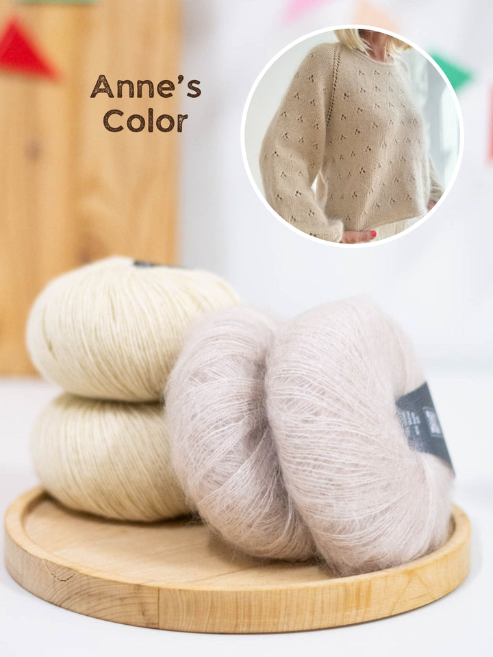 Strickpaket Lillie Sweater - Kolibri by Johanna