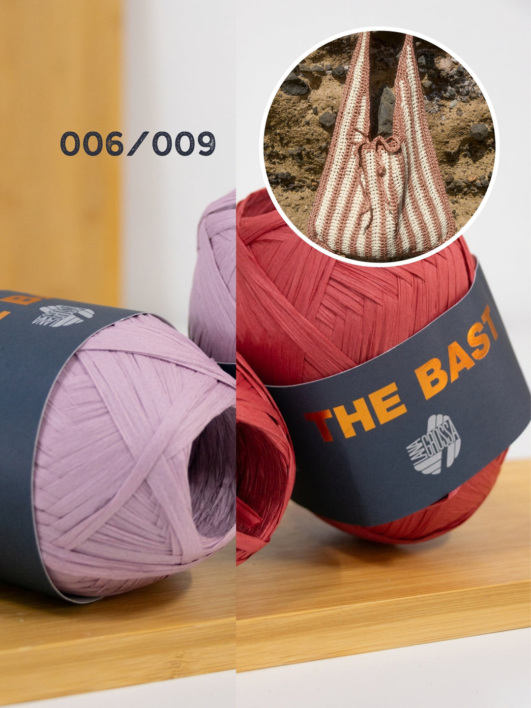 Häkelpaket The Bast Shopper Streifen