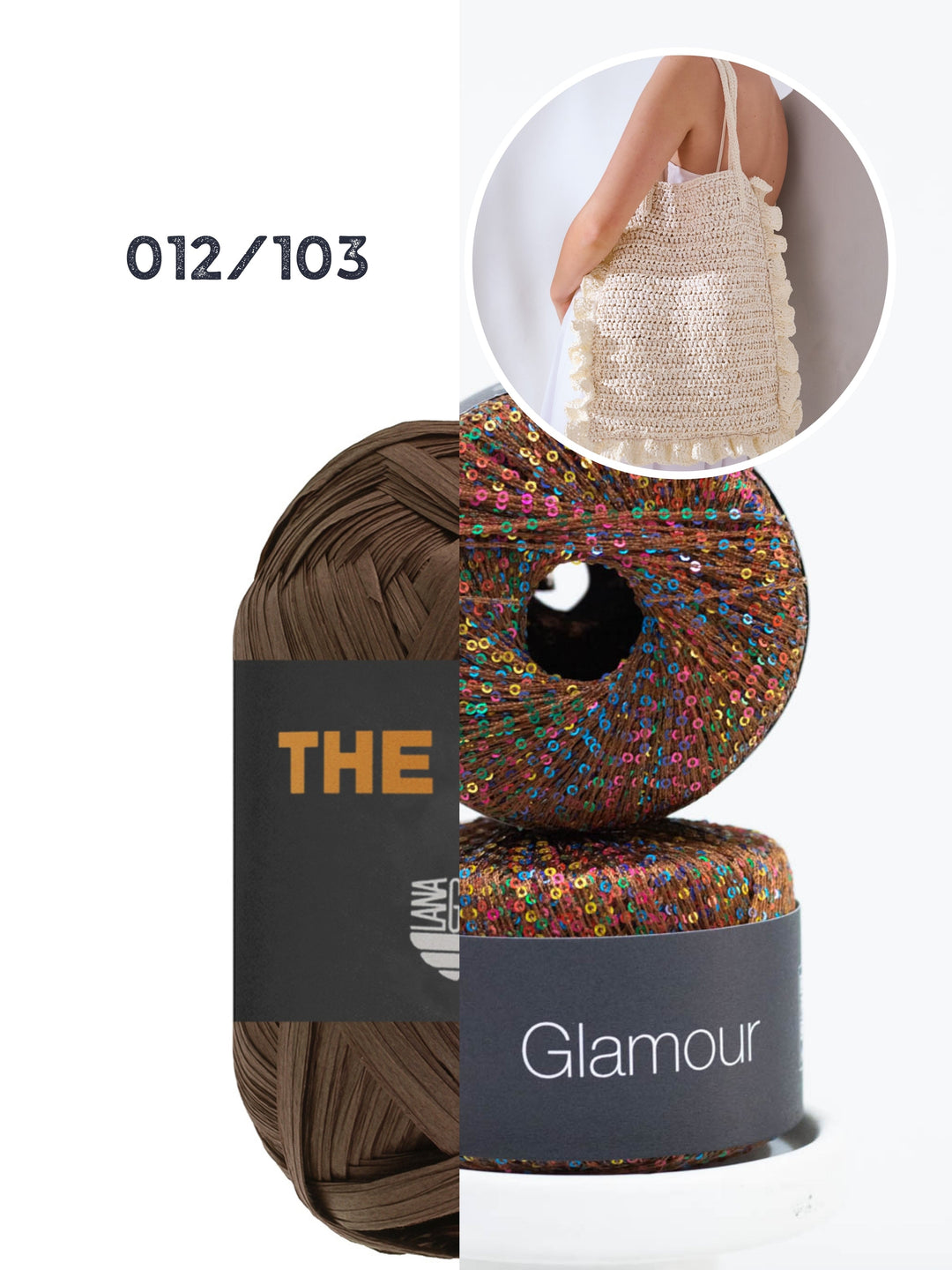 Häkelpaket The Bast Glamour Rüschentasche