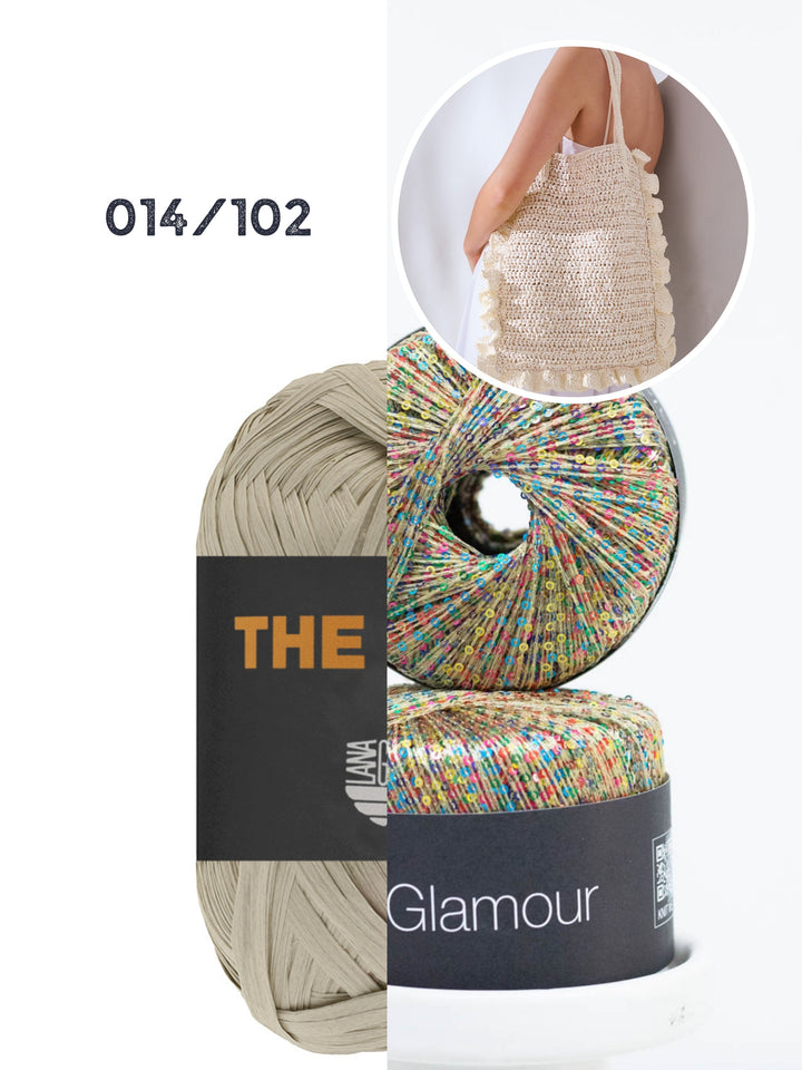 Häkelpaket The Bast Glamour Rüschentasche