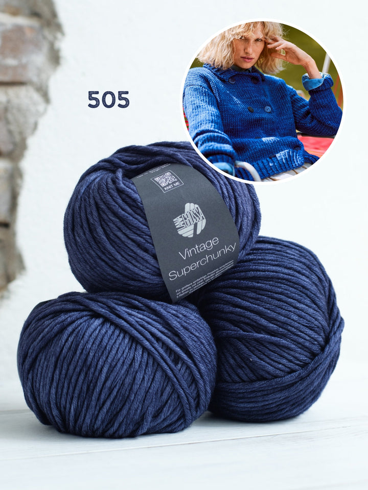 Strickpaket Vintage Superchunky Jacke