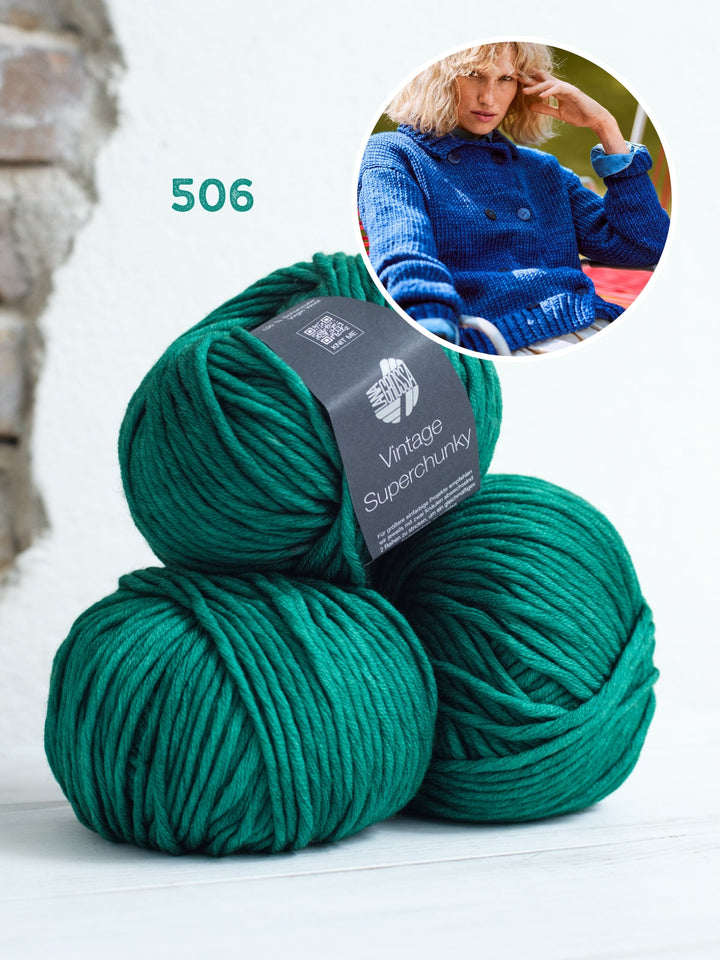 Strickpaket Vintage Superchunky Jacke