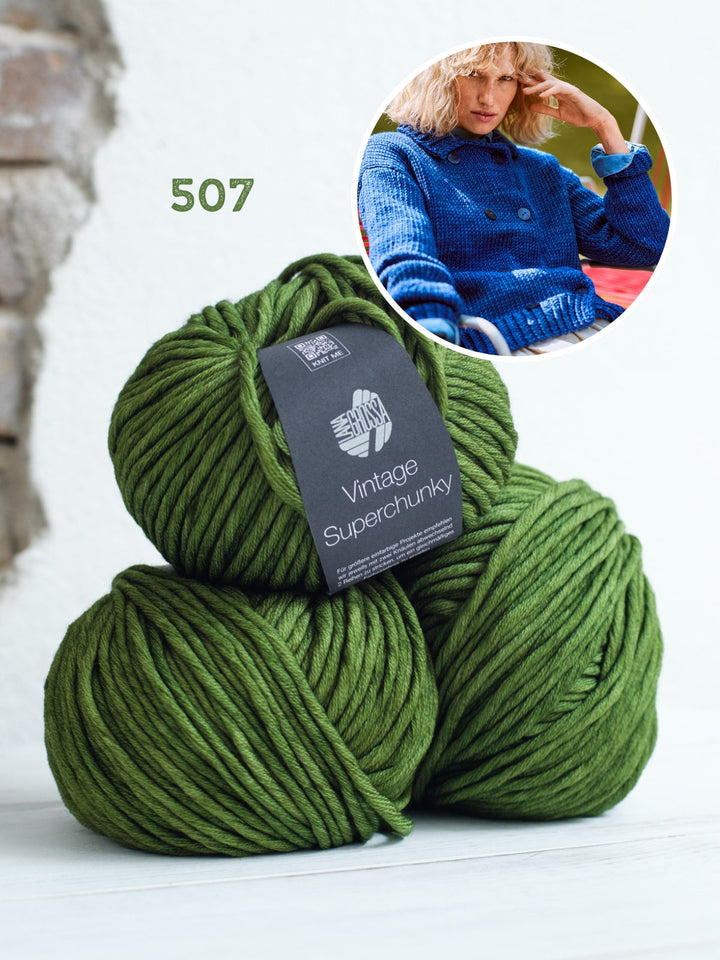 Strickpaket Vintage Superchunky Jacke