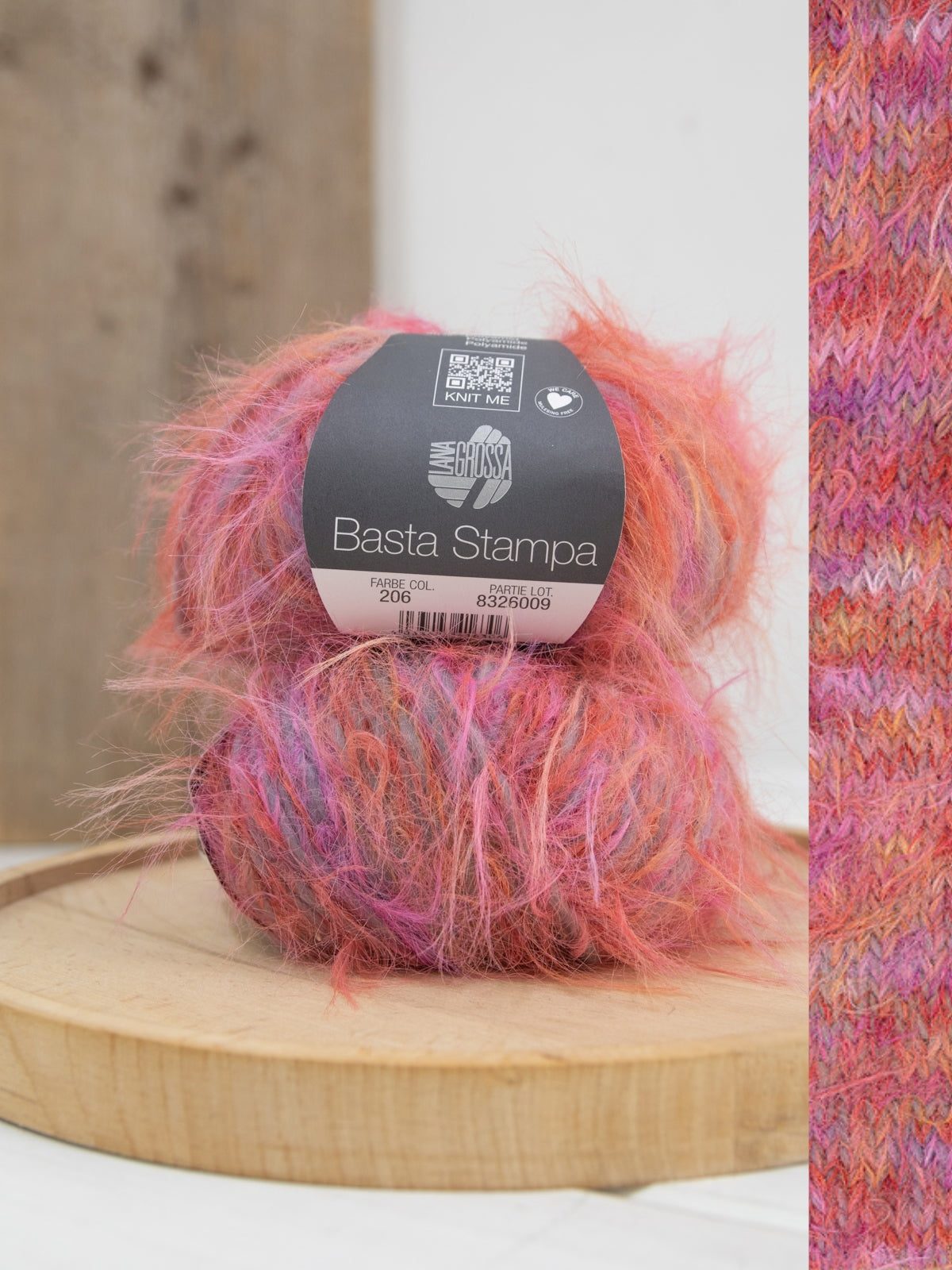 Basta Stampa 206 Gelb/Orange/Rosa/Pink/Weiß/Hellgrau
