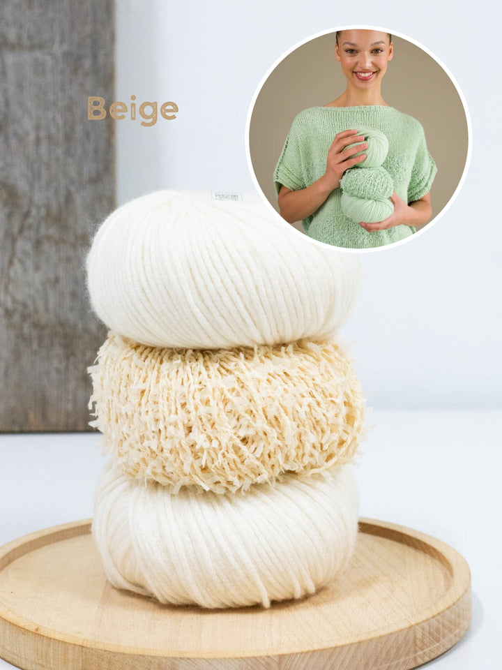 Strickpaket Mare shirt - Summer Softness &amp; Frizzante - Tanja Steinbach