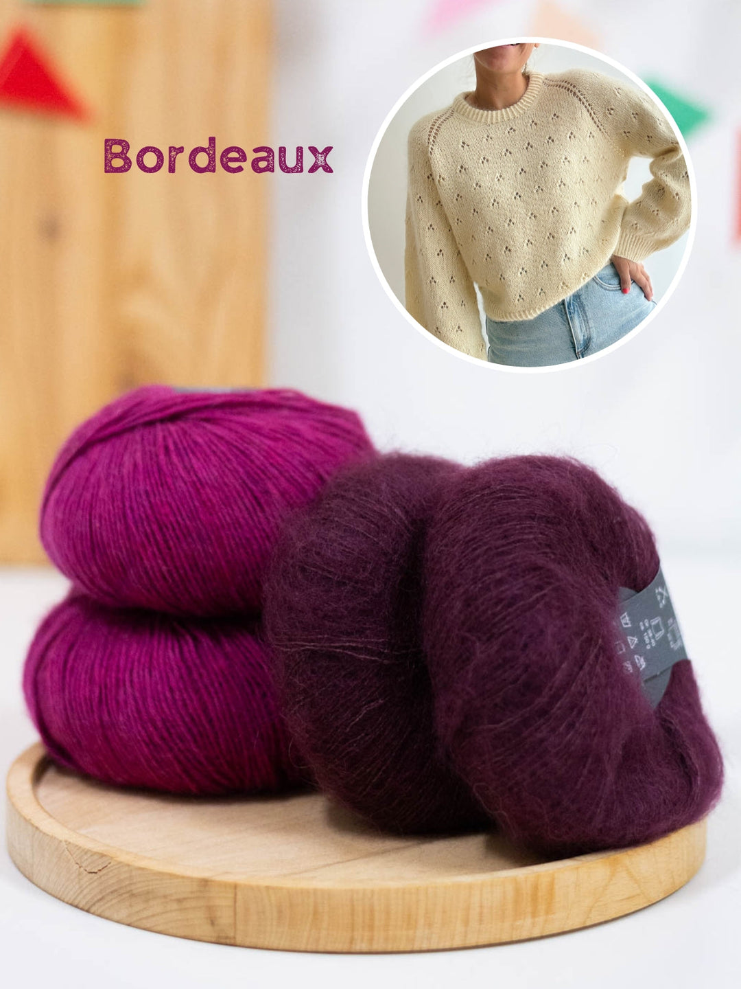 Strickpaket Lillie Sweater - Kolibri by Johanna