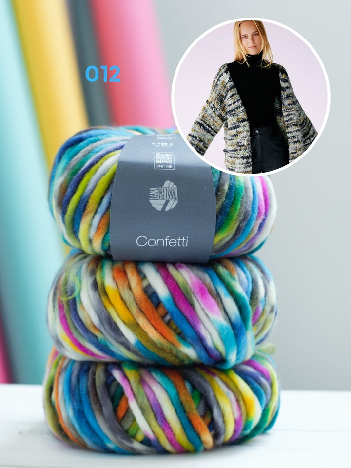 Strickpaket Cardigan aus Confetti