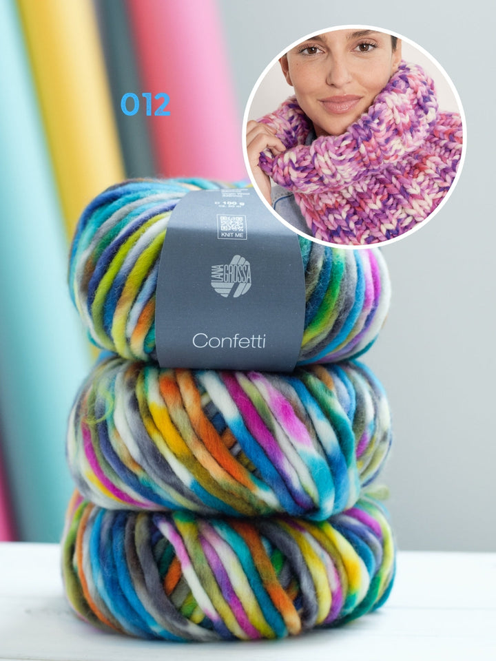 Strickpaket Confetti Loop-Schal