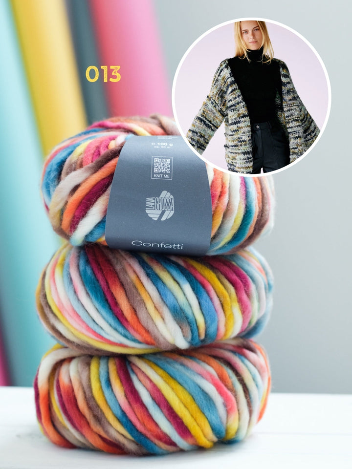 Strickpaket Cardigan aus Confetti