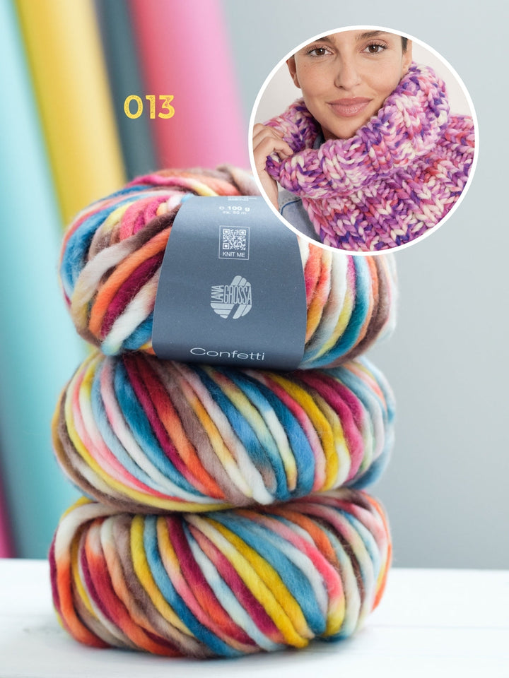 Strickpaket Confetti Loop-Schal