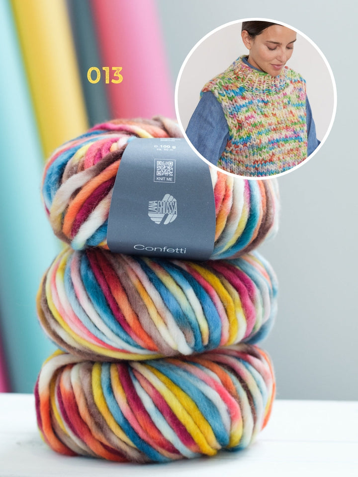 Strickpaket Confetti Pullunder